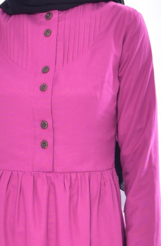 Ribbed Dress 7273-16 Fuchsia 7273-16