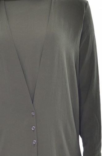 Suit Looking Jumpsuit 0001-01 Khaki 0001-01