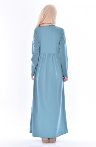 Mint Green Hijab Dress 7184-04