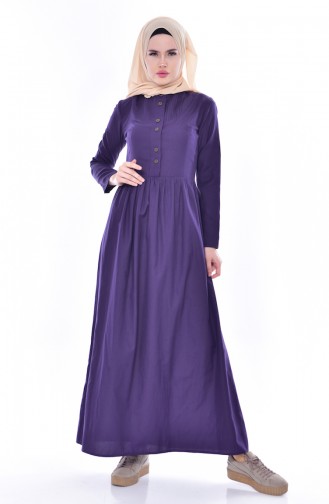 Purple İslamitische Jurk 7215-08