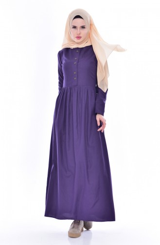 Ribbed Dress 7273-11 Purple 7273-11