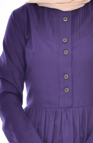 Ribbed Dress 7273-11 Purple 7273-11