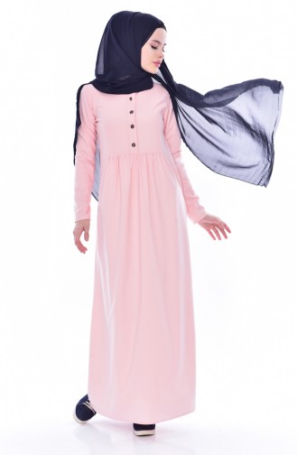 Powder Hijab Dress 7184-03