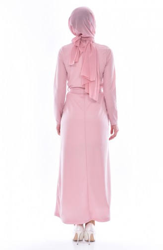 Powder Hijab Dress 3851-07