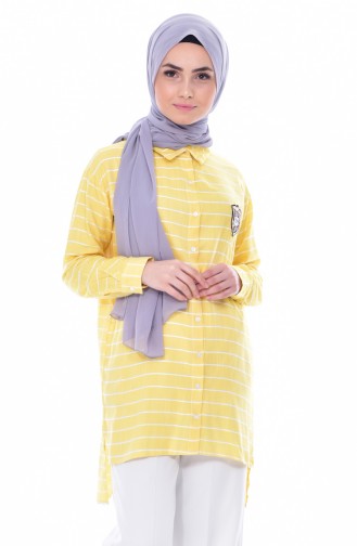 Yellow Overhemdblouse 3838-01