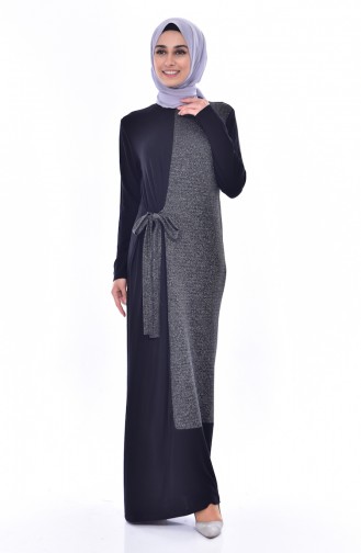 Black Hijab Dress 1068-01