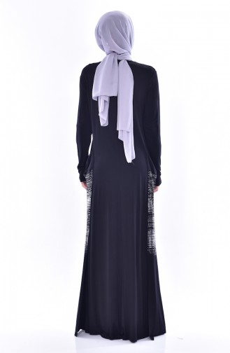 Black İslamitische Jurk 1069-01