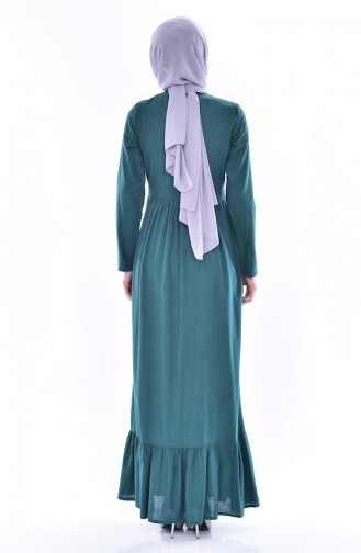 Green Hijab Dress 1675-03
