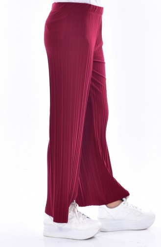 Pleated Pants 26481-09 Claret Red 26481-09