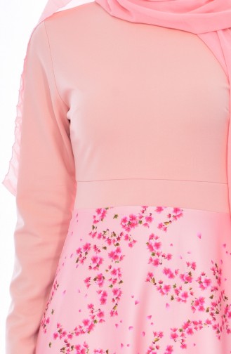 Fuchsia Hijab Dress 3492-12