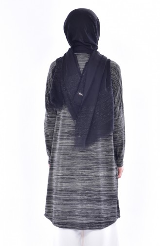 Tunika mit Fledermausärmeln 7531-01 Braun 7531-01