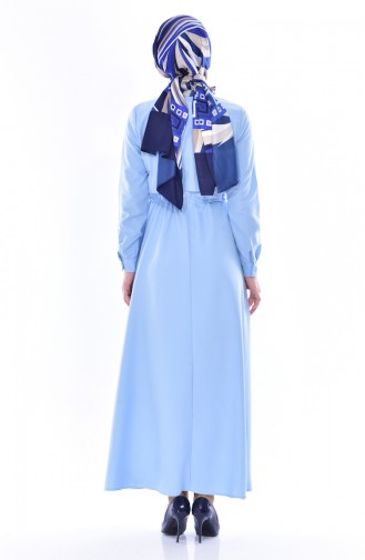 Robe Hijab Bleu 81469A-02