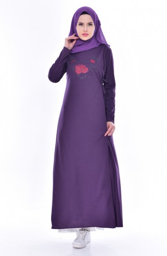 Purple Abaya 6053-07