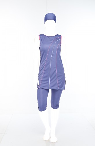 Purple Modest Swimwear 0560-04