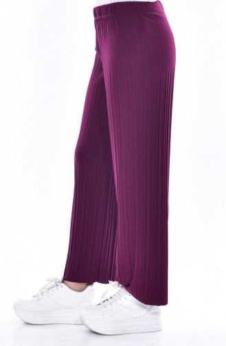 Pleated Pants  26481-10 Plum 26481-10