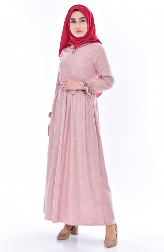 Powder Hijab Dress 1152-03