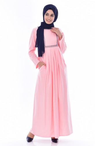 Robe Hijab Poudre 2916-15