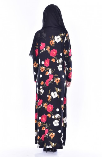 Robe Hijab Noir 7076-01