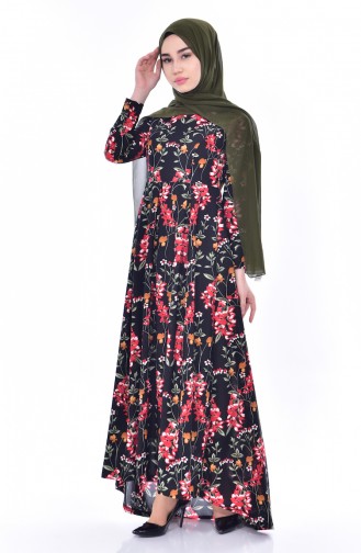 Robe a Traine 6056-04 Noir 6056-04