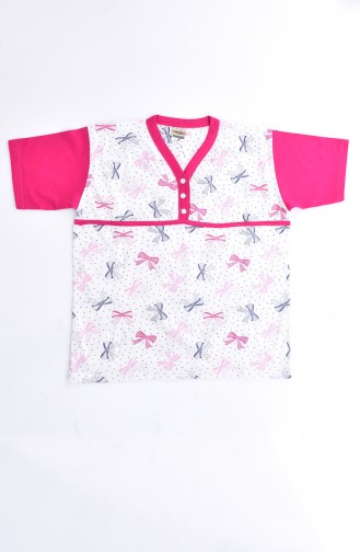 Patterned Women´s Pajamas Suit 1020-01 Fuchsia 1020-01