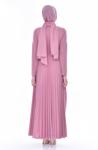 Dusty Rose Hijab Dress 0543-05
