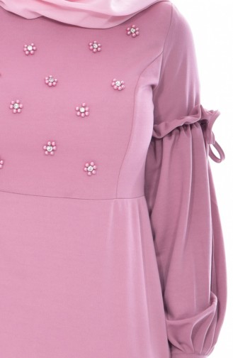 Robe Perlées 0545-06 Rose Pâle 0545-06