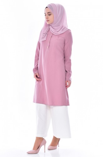 Buttoned Tunic 3189-06 Dried Rose 3189-06