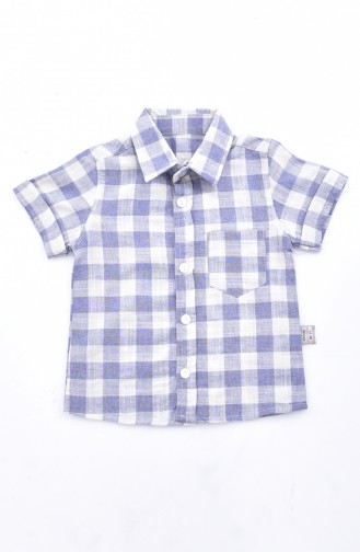 Chemise Enfant 1812-02 Bleu Marine 1812-02