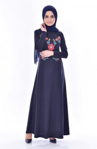 Robe Hijab Bleu Marine 7934-05
