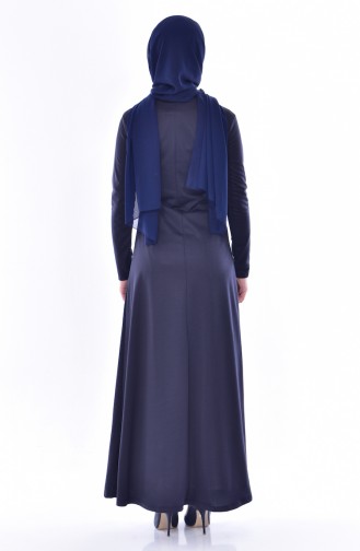 Robe Hijab Bleu Marine 7934-05