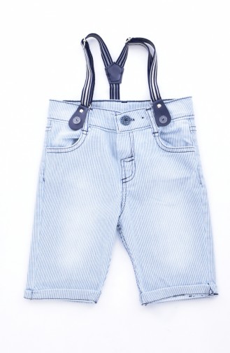 Kids Jeans Capri Pants 1807-01 Blue 1807-01