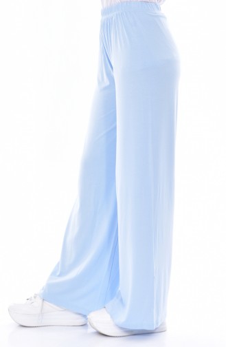 Waist Elastic Pants 1424-10 Blue 1424-10