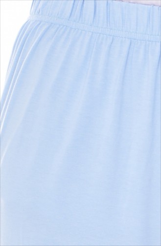 Waist Elastic Pants 1424-10 Blue 1424-10