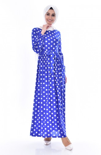 Blue Hijab Dress 6062-01