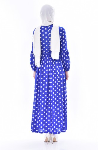 Blue Hijab Dress 6062-01