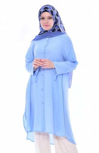 Buttoned Tunic 3188-06 Blue 3188-06