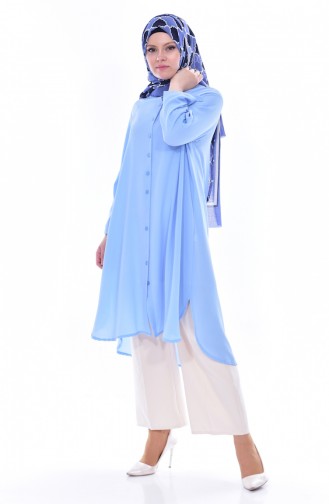 Buttoned Tunic 3188-06 Blue 3188-06