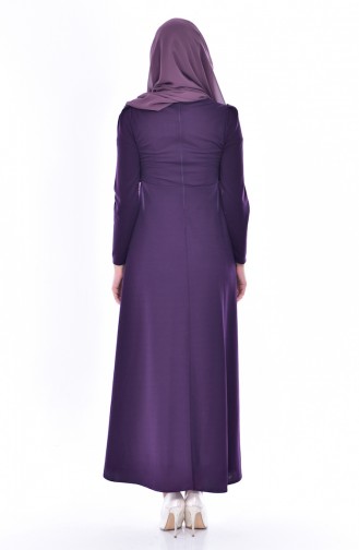 Purple İslamitische Jurk 0532-01