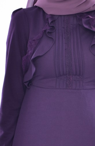 Purple İslamitische Jurk 0532-01