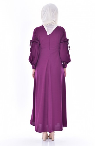 Plum Hijab Dress 0545-03