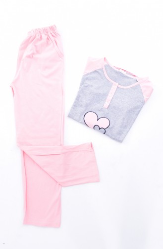 Ensemble Pyjama Pour Femme 2010K-05 Poudre 2010K-05