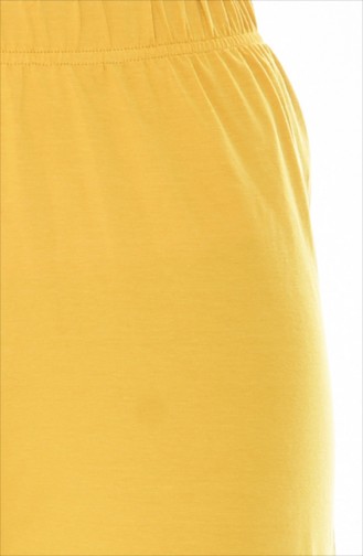 Waist Elastic Pants 1424-08 Yellow 1424-08
