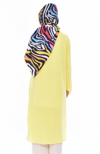 Buttoned Tunic 3188-03 Yellow 3188-03