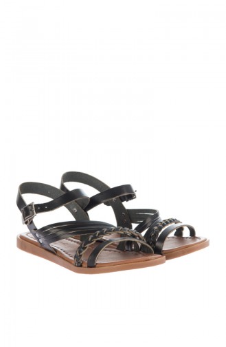 Black Summer Sandals 3003-18-01