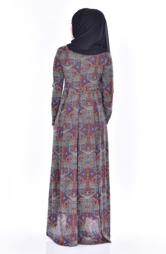 Kuyruklu Elbise 6054-03 Siyah
