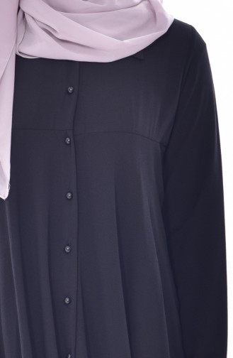 Gömlek Yaka Tunik 4900-01 Siyah