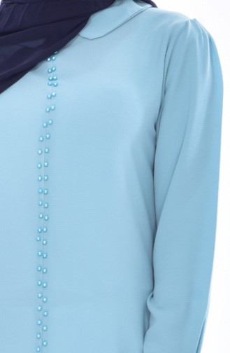 Bebe Collar Pearl Tunic 4910-10 Water Green 4910-10