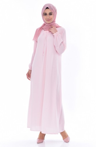 Powder Hijab Dress 1024-06