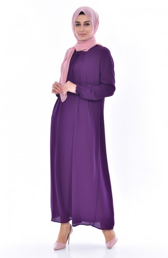 Purple Hijab Dress 1024-07