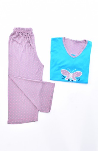Women´s Pajamas Suit 2060-04 Turquoise 2060-04